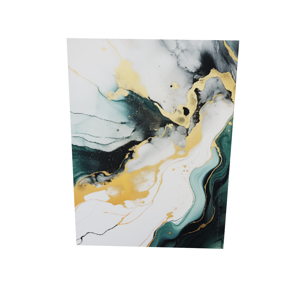 Haute Curations Fine Art Prints Custom - Contemporary 2D Model showcasing artworks and the hand stretched frame