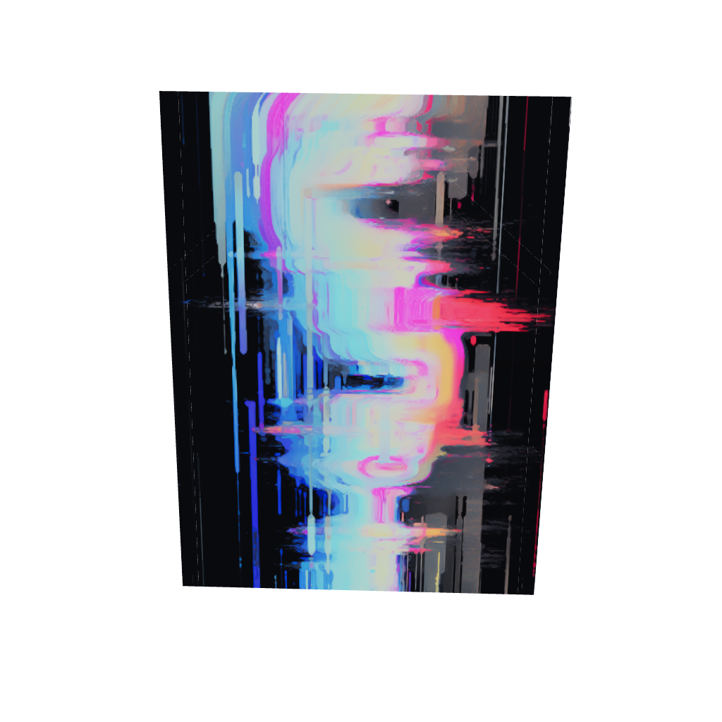 Haute Curations - Fine Art Canvas Prints - Glitch Art 3D Model
