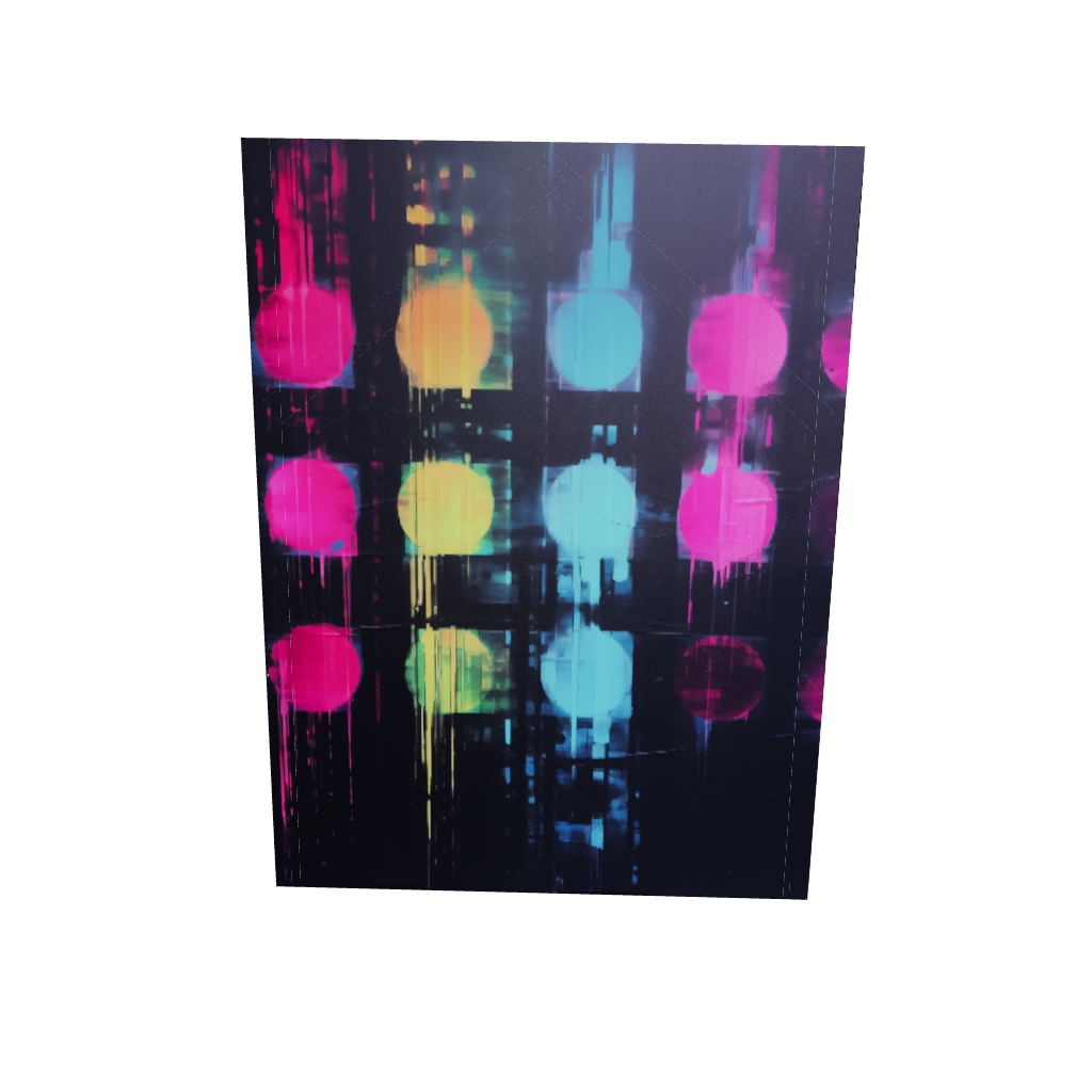 Haute Curations - Fine Art Canvas Prints - Glitch Art 3D Model