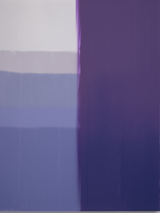 Haute Curations - Image of purple Monochrome Art on canvas