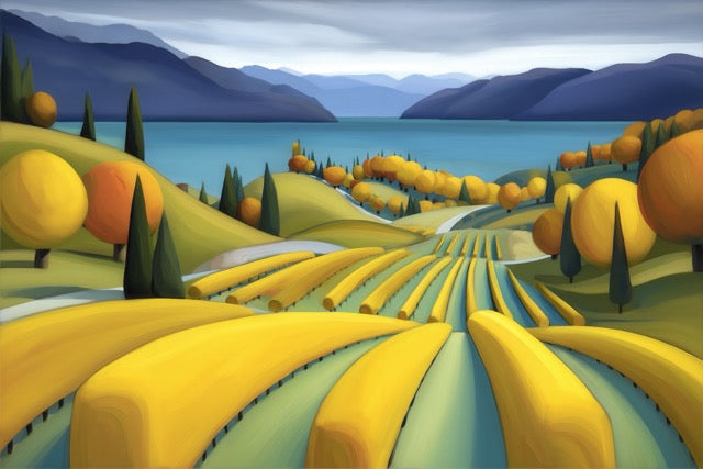 Boardroom - Okanagan Valley - Autumn  - 48"x32"