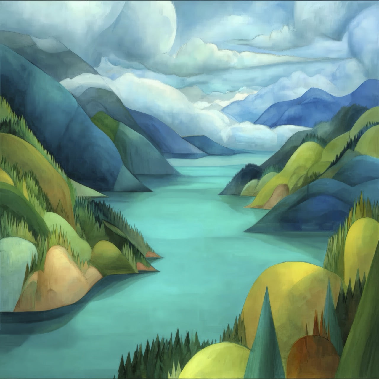 Entryway - BC Landscape - 40"x40"