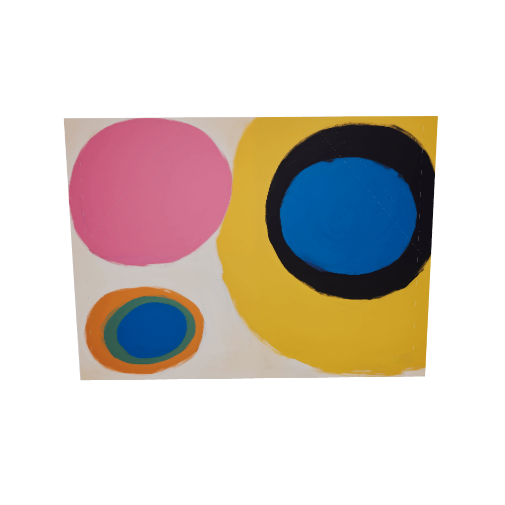 Haute Curations - Custom Fine Art Canvas Prints - 3D Model of Colour Field Abstract Painting